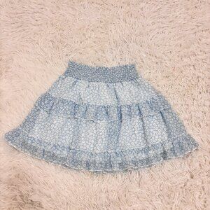 Blue Ruffle Skirt- Altar'd State